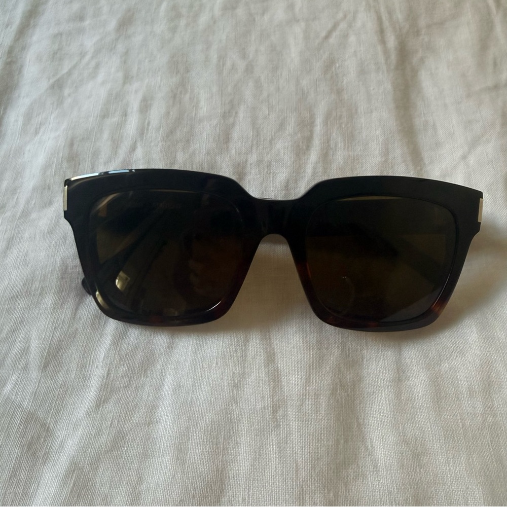 Saint Laurent Bold SL 1 black tortoise sunglasses (unisex)